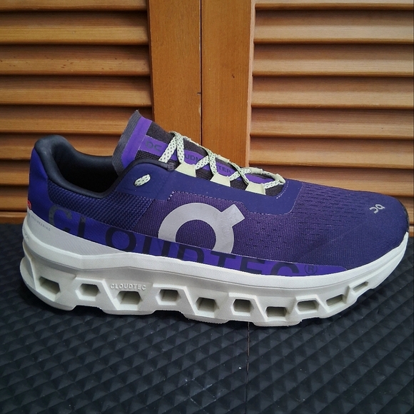 On Cloudmonster Men's Running Shoe * Purple * Size: 12 - Picture 1 of 8